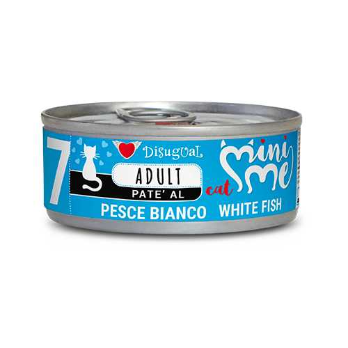 Disugual Mini-Me Adult 85g – Alimento Umido Completo in Paté per Gatti Adulti Pesce