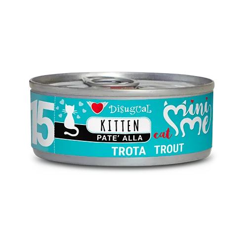 Disugual Mini-Me Kitten 85g - Alimento umido completo in paté per gattini in crescita