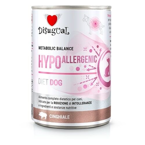 Disugual Metabolic Balance Hypoallergenic 400g – Alimento Dietetico Umido Monoproteico per Cani con Intolleranze Alimentari Cinghiale