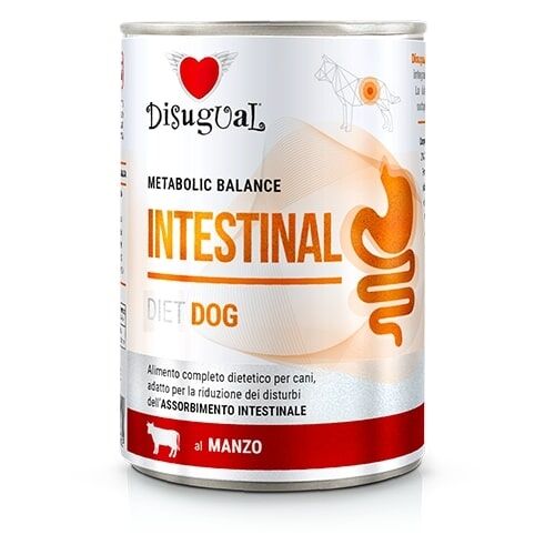 Disugual Metabolic Balance Intestinal 400g – Alimento Dietetico Umido per Cani con Disturbi Gastrointestinali Manzo