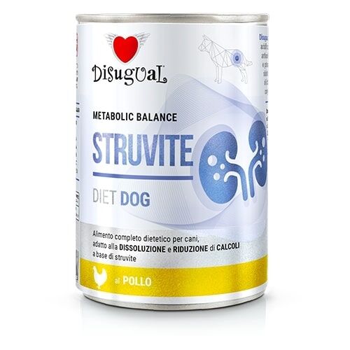 Disugual Metabolic Balance Struvite 400g – Alimento Dietetico Umido per Cani con Calcoli di Struvite Pollo