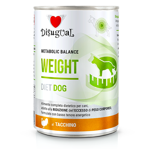 Disugual Metabolic Balance Weight 400g – Alimento Dietetico Umido per Cani in Sovrappeso Tacchino