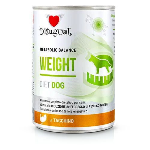 Disugual Metabolic Balance Weight 400g – Alimento Dietetico Umido per Cani in Sovrappeso