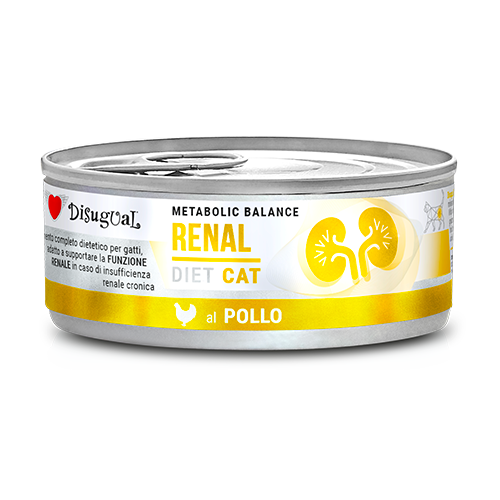 Disugual Metabolic Balance Cat Renal 85g – Alimento Dietetico Umido per Gatti con Insufficienza Renale Cronica Pollo