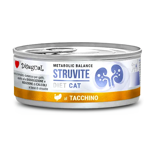 Disugual Metabolic Balance Cat Struvite 85g – Alimento Dietetico Umido per Gatti con Calcoli di Struvite