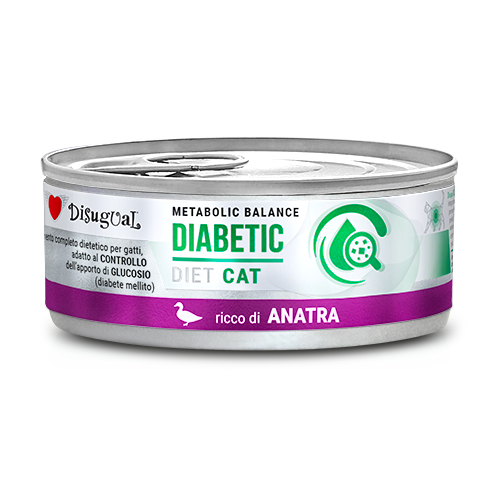 Disugual Metabolic Balance Cat Diabetic 85g – Alimento Dietetico Umido per Gatti con Diabete Mellito Anatra