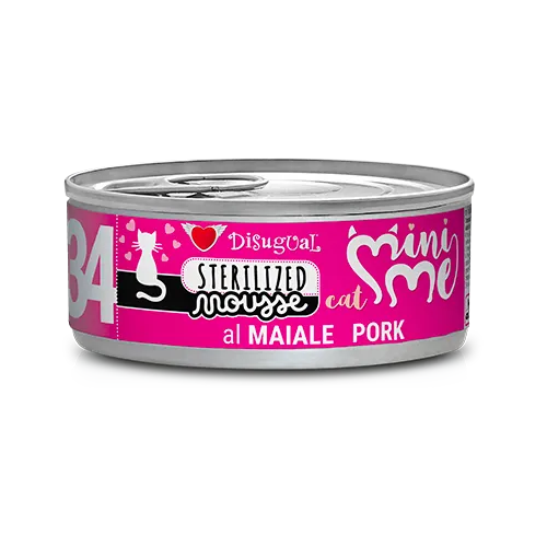 Disugual Mini-Me Mousse 85g - Alimento umido completo in morbida mousse per gatti adulti