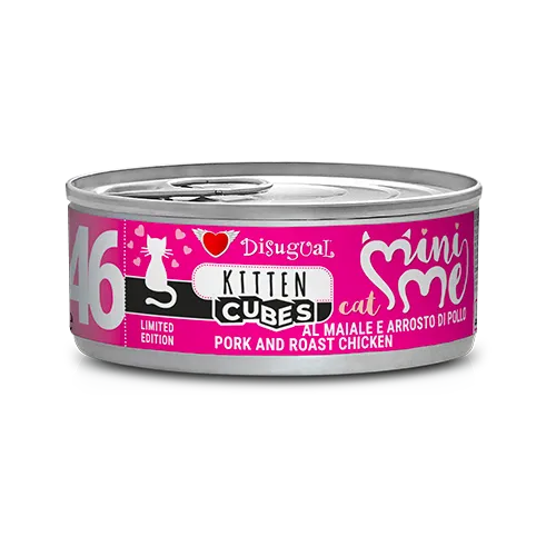 Disugual Mini-me Cubes 85g - Alimento Completo per Gatti Adulti
