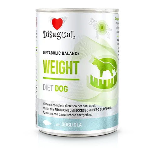 Disugual Metabolic Balance Weight 400g – Alimento Dietetico Umido per Cani in Sovrappeso