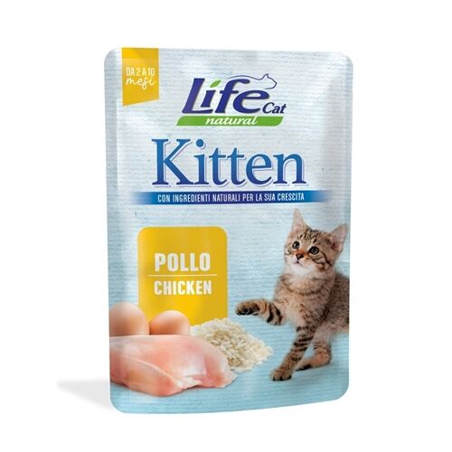 Life Cat Natural Kitten Buste 70g Pollo