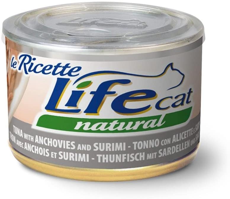 Life Cat Natural Le Ricette 150gr Tonno, Alicette e Surimi