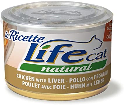 Life Cat Natural Le Ricette 150gr Pollo, Fegatini e Carote