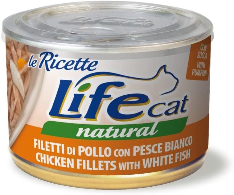 Life Cat Natural Le Ricette 150gr Pollo con Pesce bianco