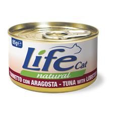 Life Cat Natural Adult Lattine 85g Tonno con aragosta