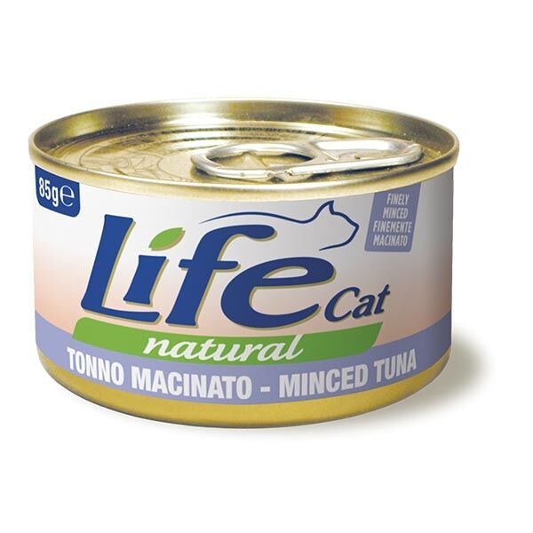 Life Cat Natural Adult Lattine 85g Tonno finemente macinato