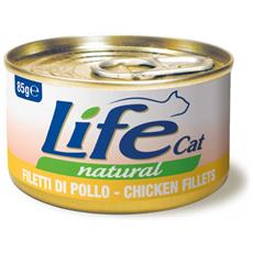 Life Cat Natural Adult Lattine 85g Pollo