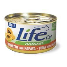 Life Cat Natural Adult Lattine 85g Tonno con papaya