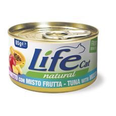 Life Cat Natural Adult Lattine 85g Tonno con mix di frutta