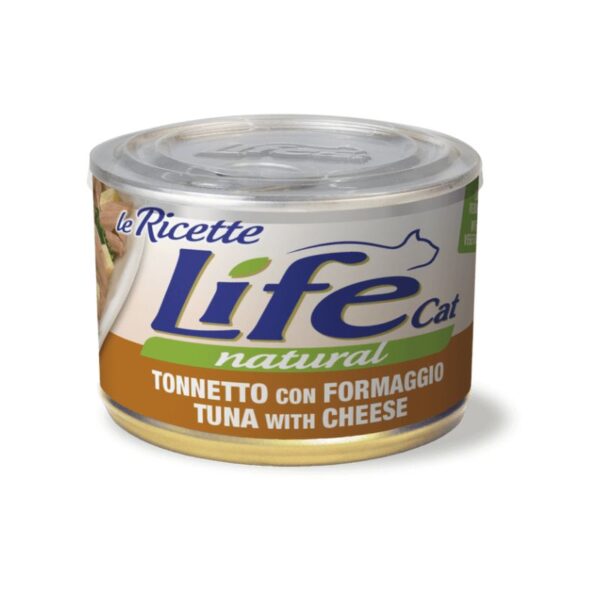 Life Cat Natural Le Ricette 150gr Tonno, Formaggio e Spinaci