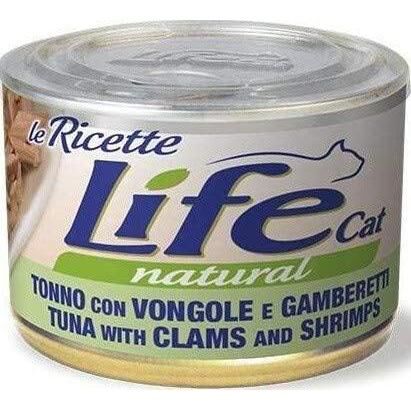 Life Cat Natural Le Ricette 150gr Tonno, Vongole e Gamberetti