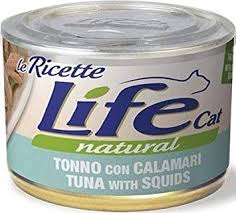 Life Cat Natural Le Ricette 150gr Tonno, Calamari e Fagiolini