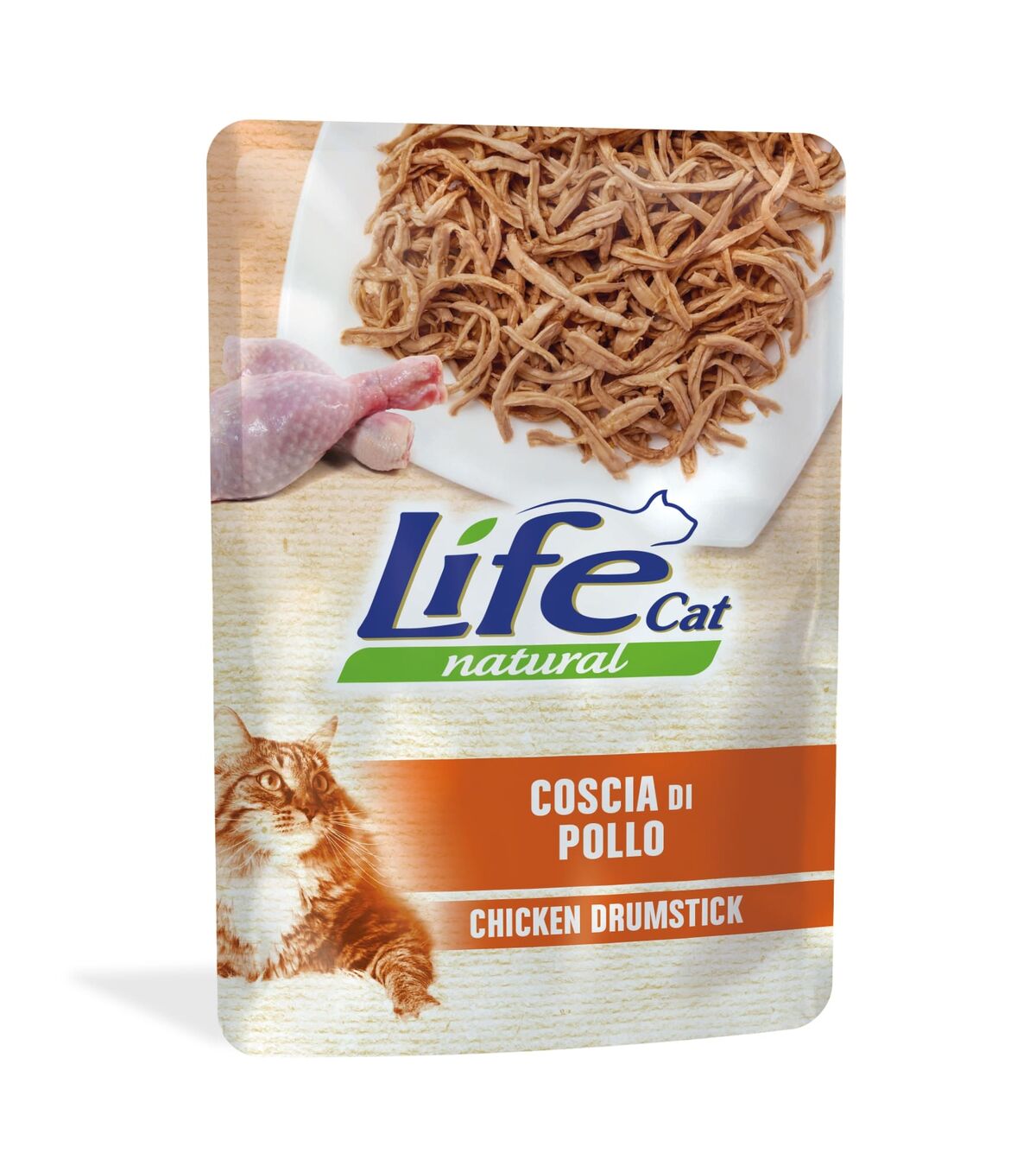 Life Cat Natural Buste Adult 70g Coscia di pollo