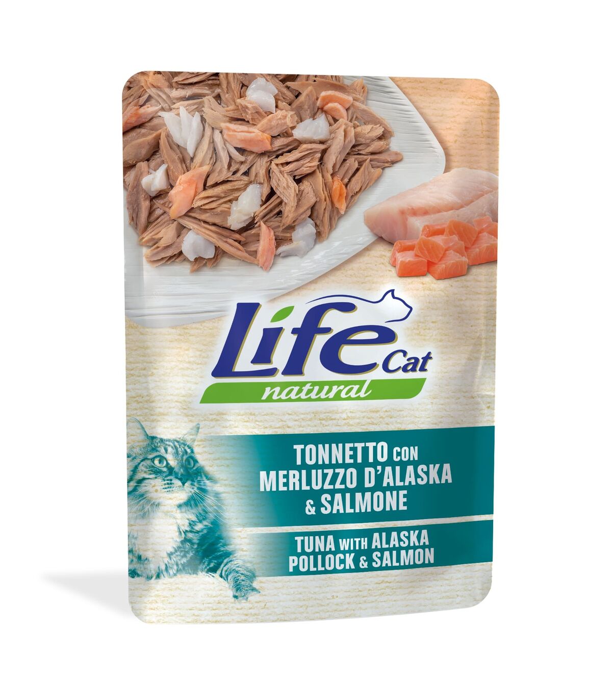 Life Cat Natural Buste Adult 70g Tonno con merluzzo e salmone