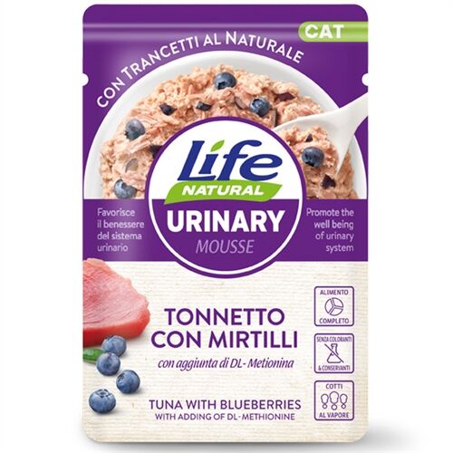 Life Cat Natural Mousse Buste Funzionali 70g Tonnetto con mirtilli - Urinary