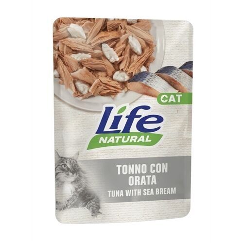 Life Cat Natural Buste Adult 70g Tonno con orata