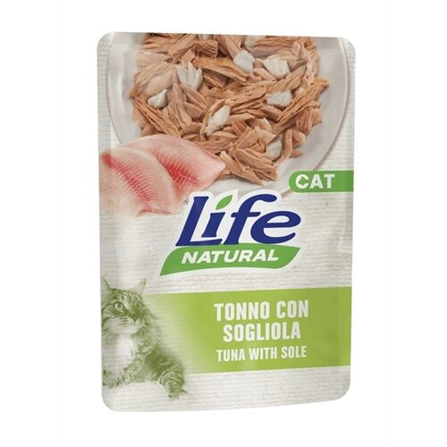 Life Cat Natural Buste Adult 70g Tonno con sogliola