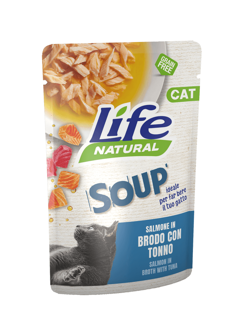 Life Cat Natural Soup in Brodo 60g Salmone con Tonno