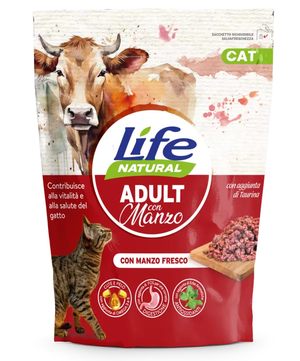 Life Cat Adult Manzo 800g