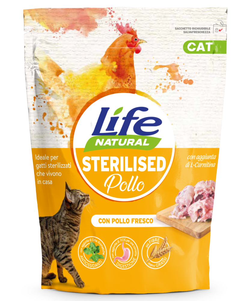 Life Cat Sterilised Pollo 800g