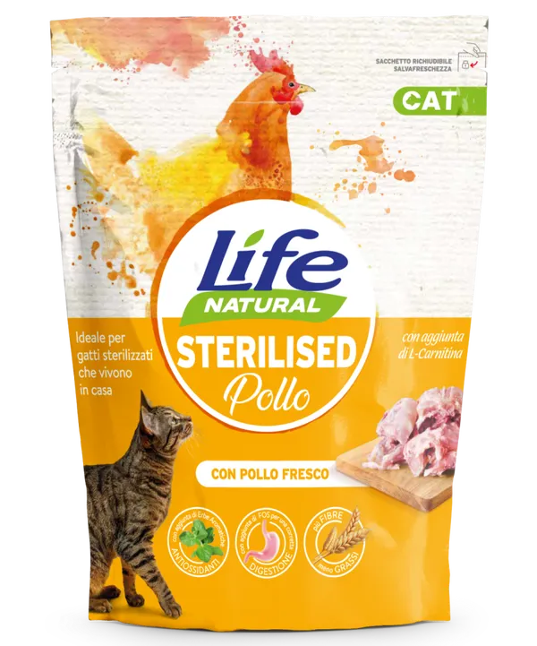 Life Cat Sterilised Pollo 800g