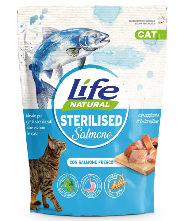 Life Cat Sterilised Salmone 800g