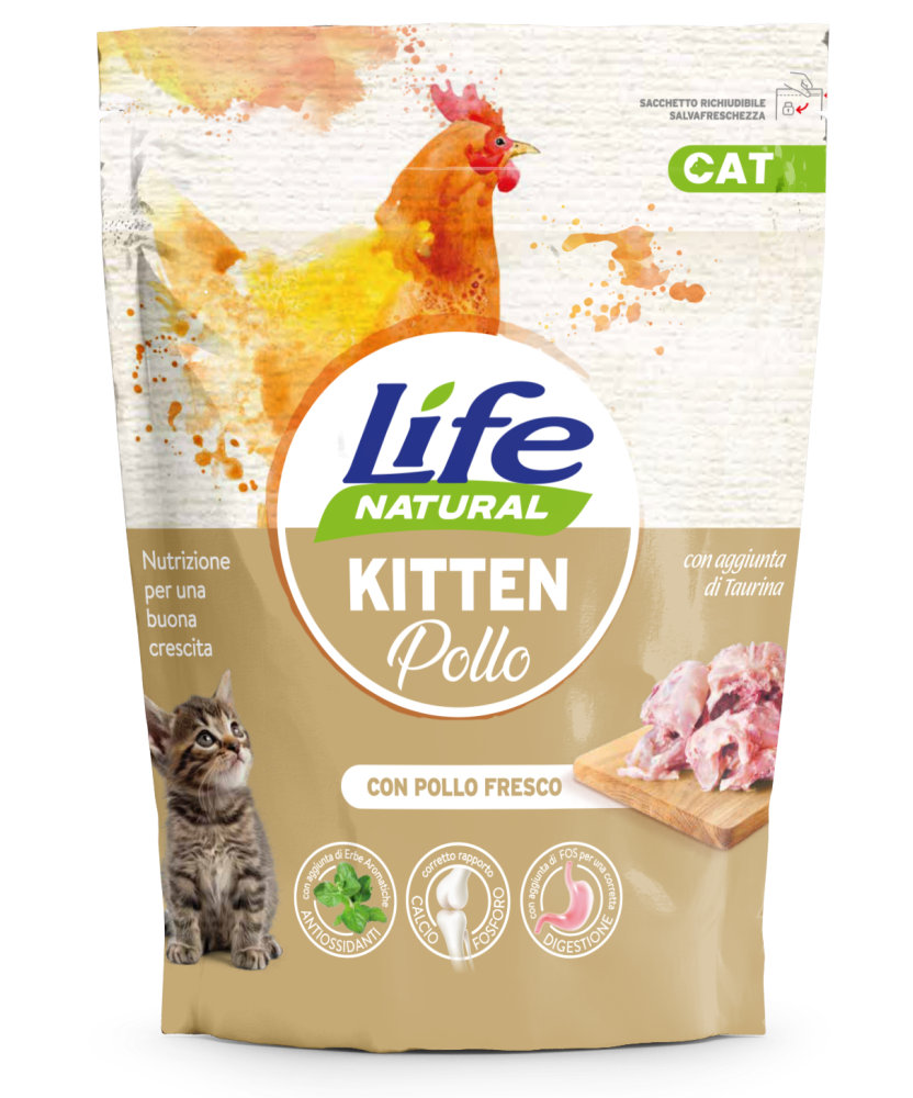 Life Cat Kitten Pollo 800g