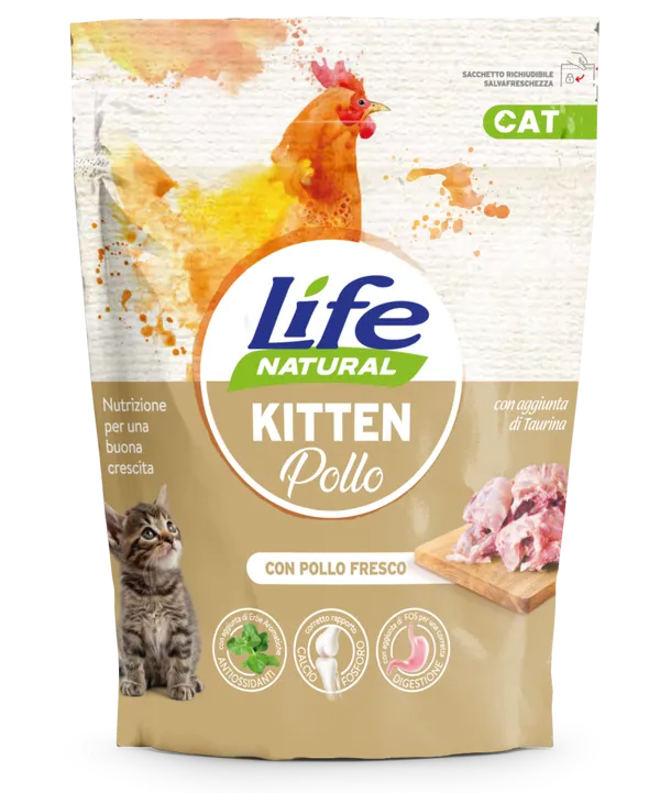 Life Cat Kitten Pollo 800g