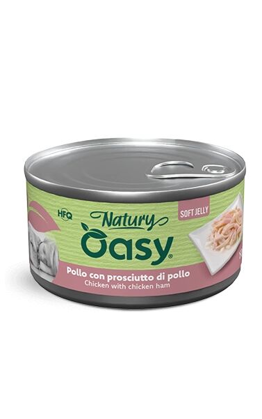Oasy Natury Soft Jelly Lattina 150g Pollo con prosciutto