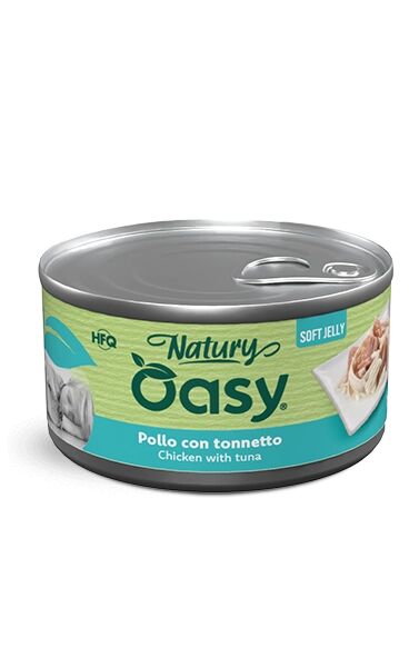 Oasy Natury Soft Jelly Lattina 150g Pollo con Tonnetto