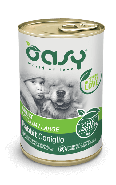 Oasy One Protein Patè 400g Coniglio - Adult Medium/Large