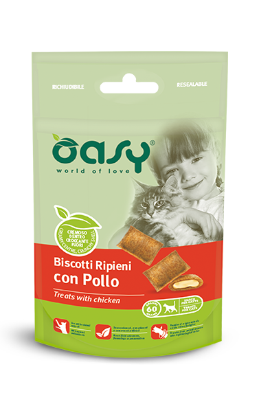 Oasy Biscotti Ripieni 60g Pollo