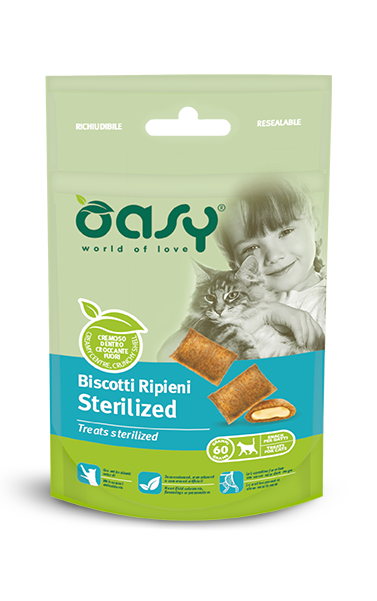 Oasy Biscotti Ripieni 60g Sterilised