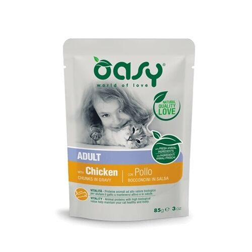 Oasy Bocconcini in Salsa 85g Pollo - Adult
