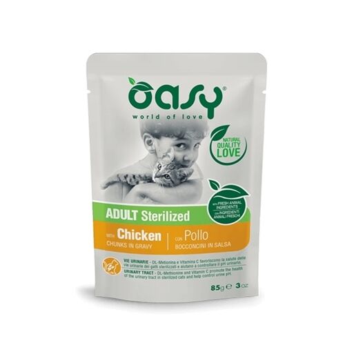 Oasy Bocconcini in Salsa 85g Pollo - Sterilised