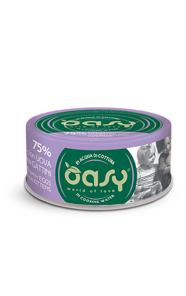 Oasy More Love Lattina 70g Pollo con Uova - Kitten