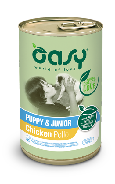 Oasy Life Stage Patè 400gr Pollo - Puppy&Junior