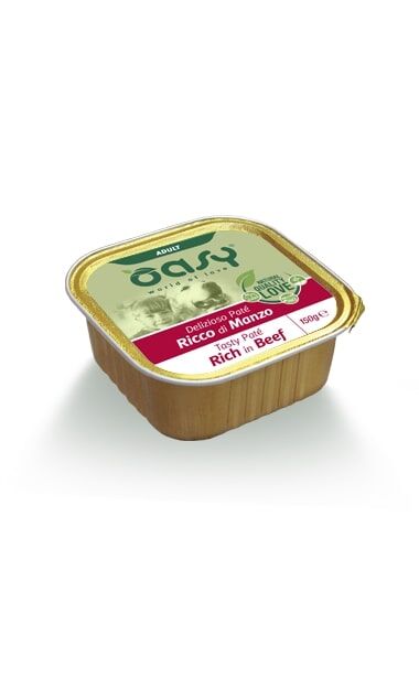Oasy Delizioso Paté per Cani 150g Manzo - Adult