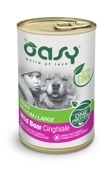 Oasy One Protein Patè 400g Cinghiale - Adult Medium/Large