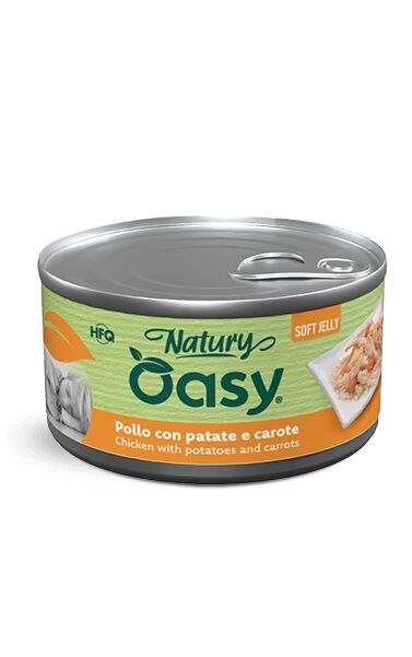 Oasy Natury Soft Jelly Lattina 150g Pollo con Patate e Carote