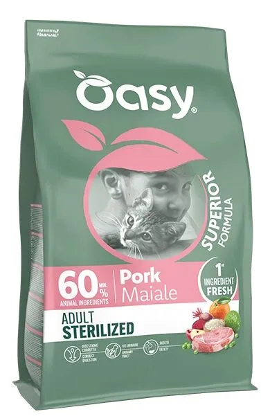 Oasy Adult Superior Formula Sterilized Maiale 1,5Kg